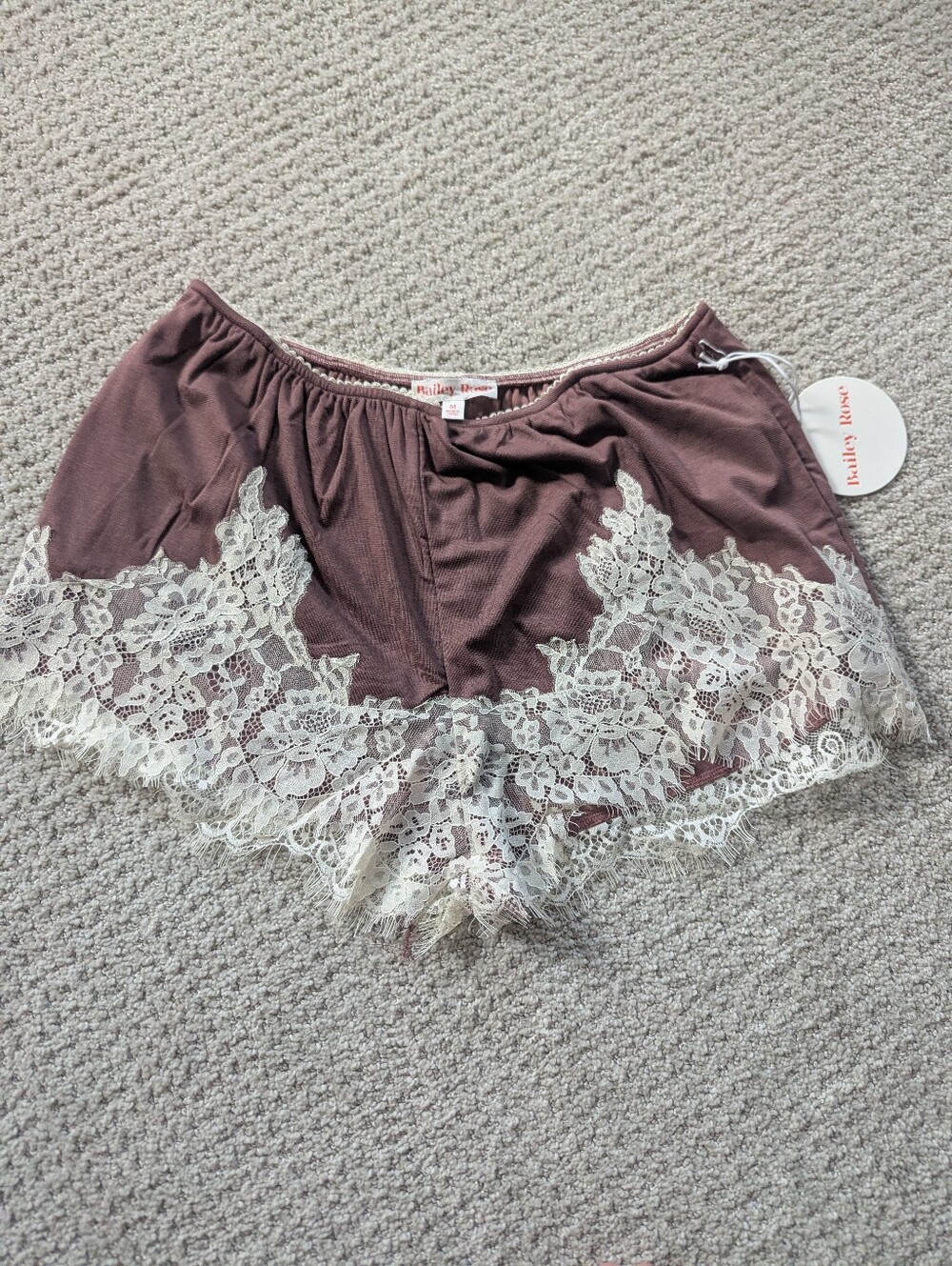 Bailey Rose Lace-Trim Shorts